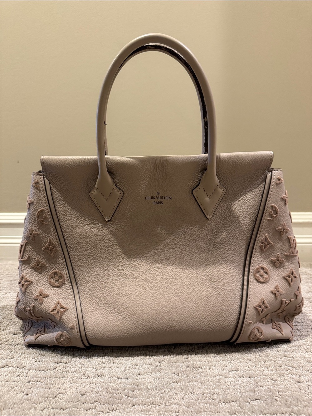 Louis Vuitton PM Mono Velour Galet Tote